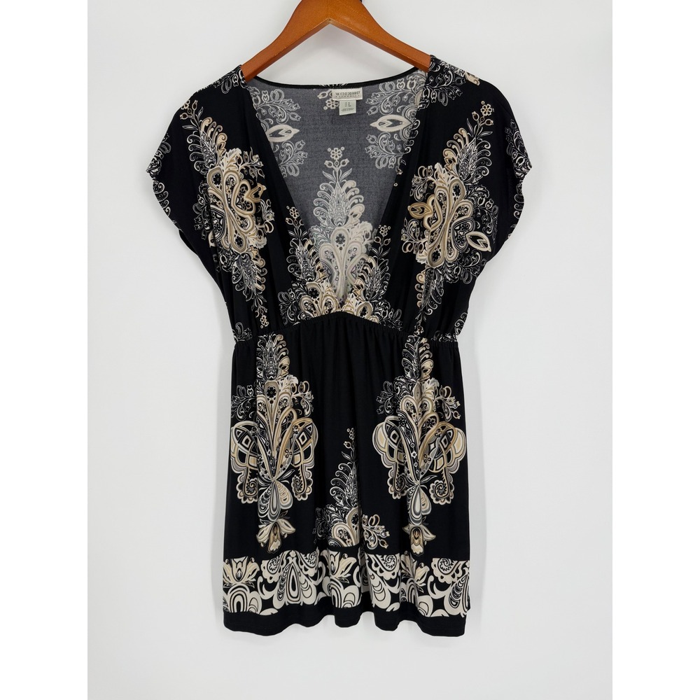 Motherhood Maternity‎ Top Small Boho Cottagecore Paisley Casual Empire Waist